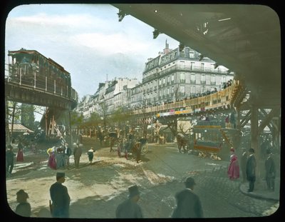 Esposizione di Parigi: Piattaforma rotante, 1900 da French Photographer